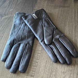 Lands' End Brown Leather Gloves
